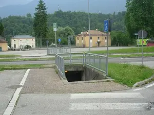 Feltre sottopassaggio stazione