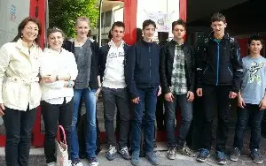 La squadra con la prof. Maria Marcella Zizzi