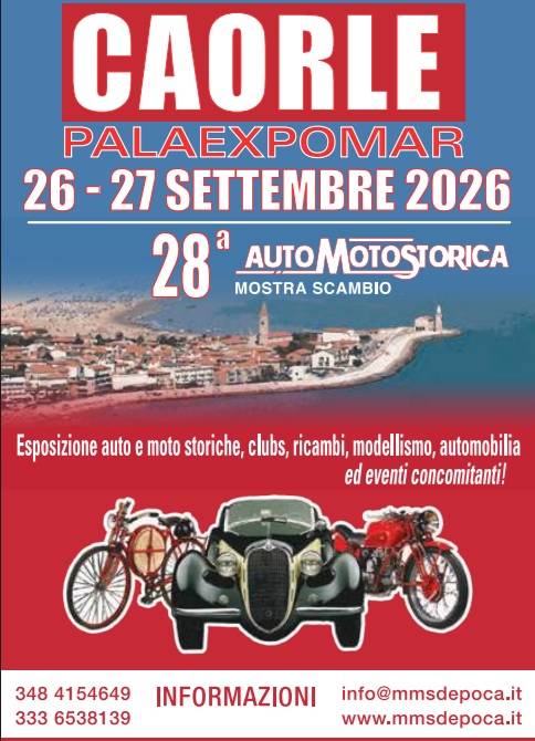 Caorle auto d'epoca mostra scambio