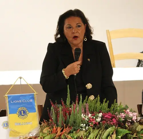 Carmen Ardillo pres. Lions Belluno
