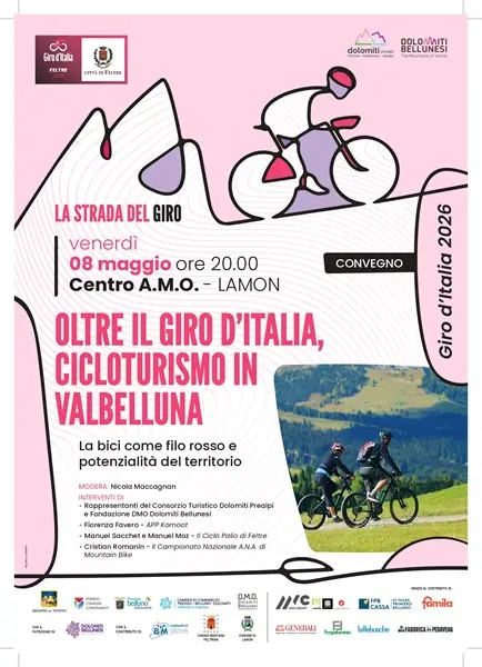 Al via da Lamon “La Strada del Giro”: primo appuntamento venerdì 8 maggio