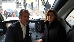 Luca Zaia e Barbara Morgante (ad Trenitalia)