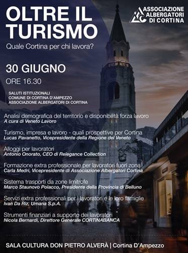Oltre il turismo albergatori cortina