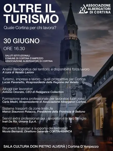 Oltre il turismo albergatori cortina