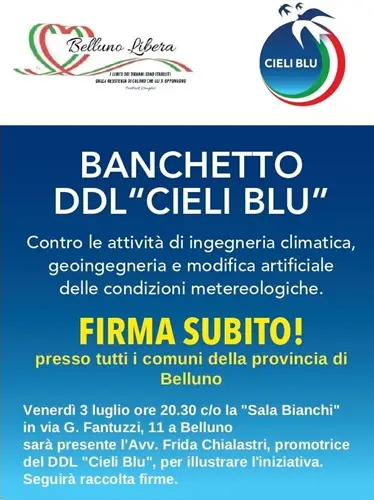 cieli blu conferenza