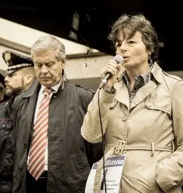 Il ministro Maria Chiara Carrozza e il prefetto di Belluno Giacomo Barbato