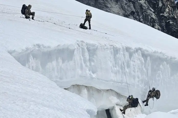 Marmolada esercitazione alpini Brigata Julia 7mo Rgt