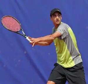 Lorenzo Sonego uno degli azzurri più in vista nel Masters 1000 Atp di Roma (foto Iachelini)