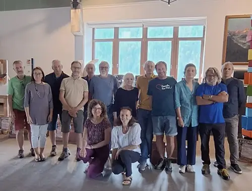 Ex tempore scultura Auronzo_Foto gruppo partecipanti