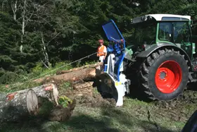 recupero tronchi con fune in poliamide leggera