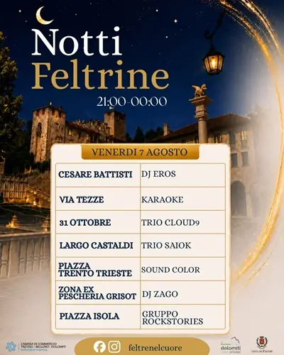 Notti feltrine 7 agosto