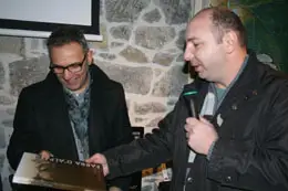 da sx Golo e l'assessore Fulvio Basso leggera