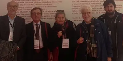 Giovanni Campeol, il presidente di Urbit (organizzatore di Urbanpromo) Stefano Stanghellini, Simonetta Buttignon, Piero Balzan e Gianni Pastella