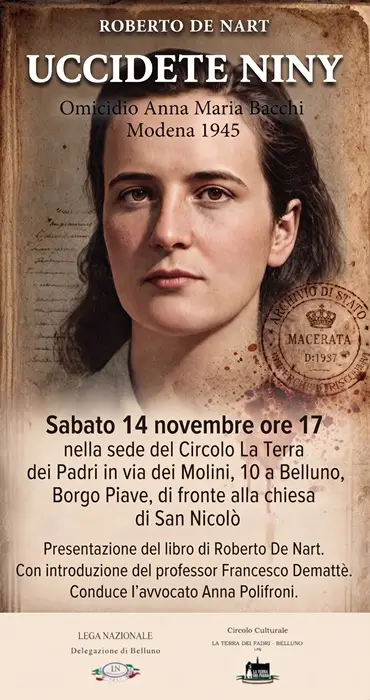 locandina presentazione Uccidete Niny
