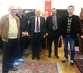 Oskar Unterfrauner, Adolfo Bortoluzzi, Luis Durnwalder, Andrea Bona e Moreno Broccon