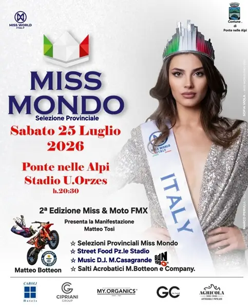 miss mondo sabato 25 luglio