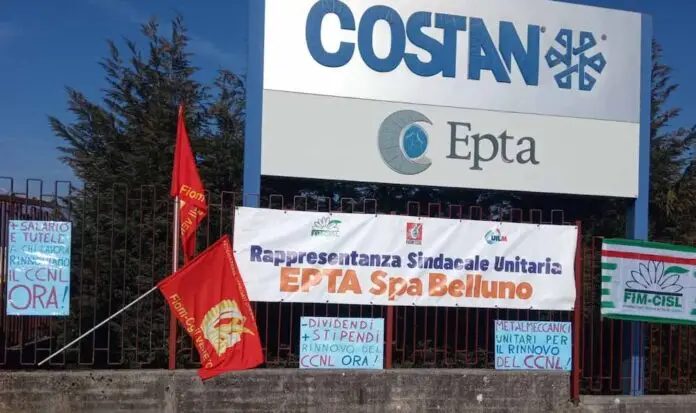 sciopero metalmeccanici Costan Epta