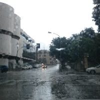 pioggia incrocio palazzo giustizia