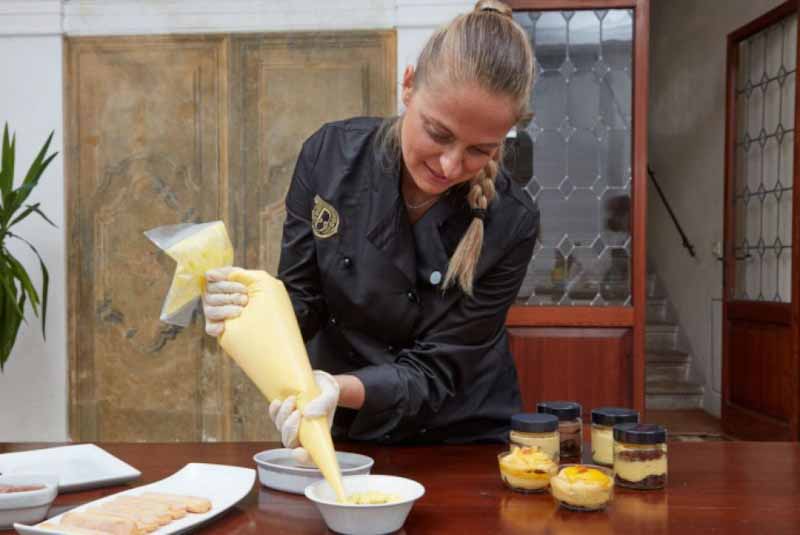 Diletta Scandiuzzi, campionessa Tiramisù, giovedì al Parco della Filandetta di Valdobbiadene per la degustazione