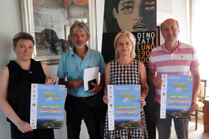 Cinzia Dal Molin (assessore al turismo del Comune di Limana), Davide Praloran (presidente della Pro Loco Limana) e Sergio Venturin (presidente del comitato frazionale di Valmorel, Cros, Navenze e Laste). Presente anche, per il Consorzio turistico Dolomiti Prealpi (partner della manifestazione per la promozione), Micaela Bordignon.