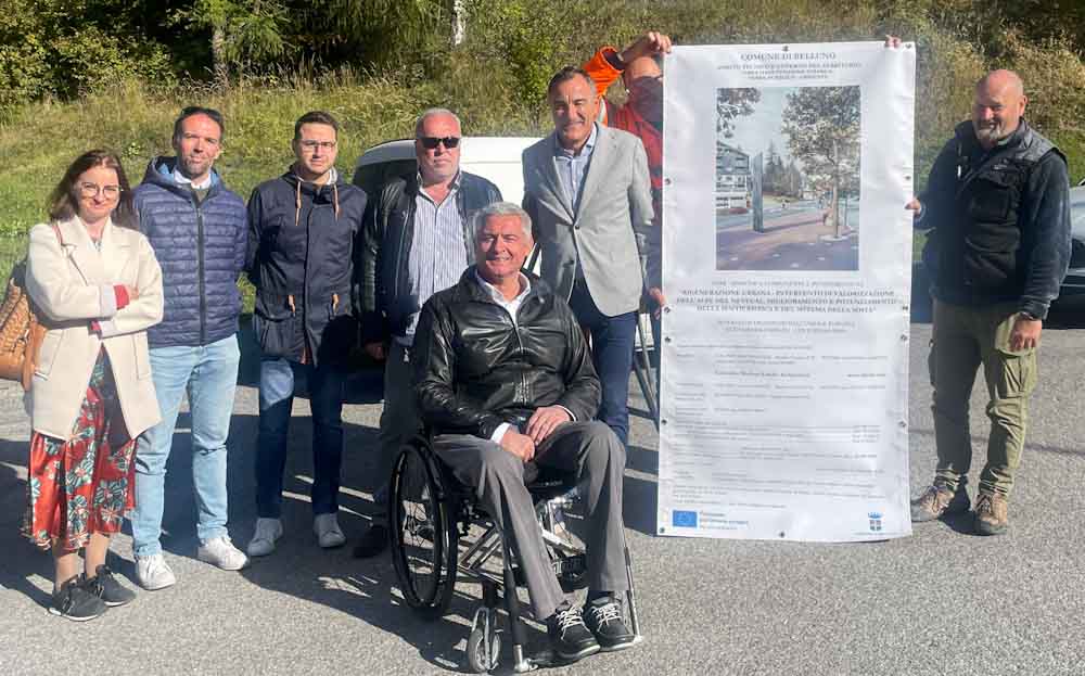 Piazzale del Nevegal: via alla riqualificazione del Colle
