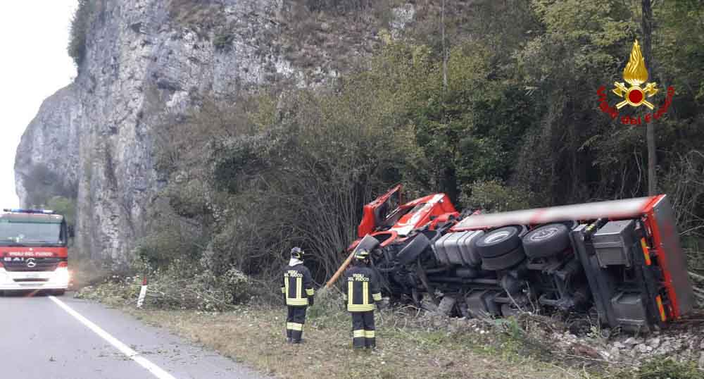 Cervo balza nella cabina di un autocarro. Muore il conducente e l’animale