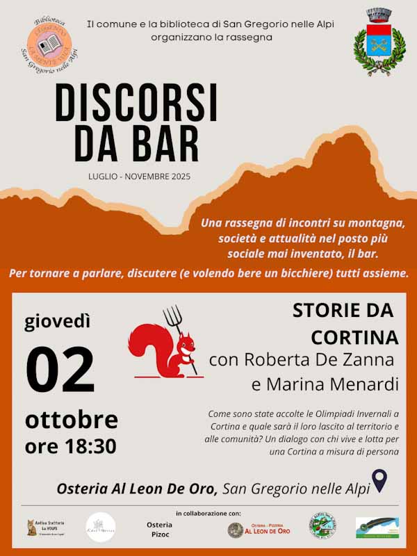 Cortina 2026 e i suoi cambiamenti sotto la lente d’ingrandimento a San Gregorio nelle Alpi