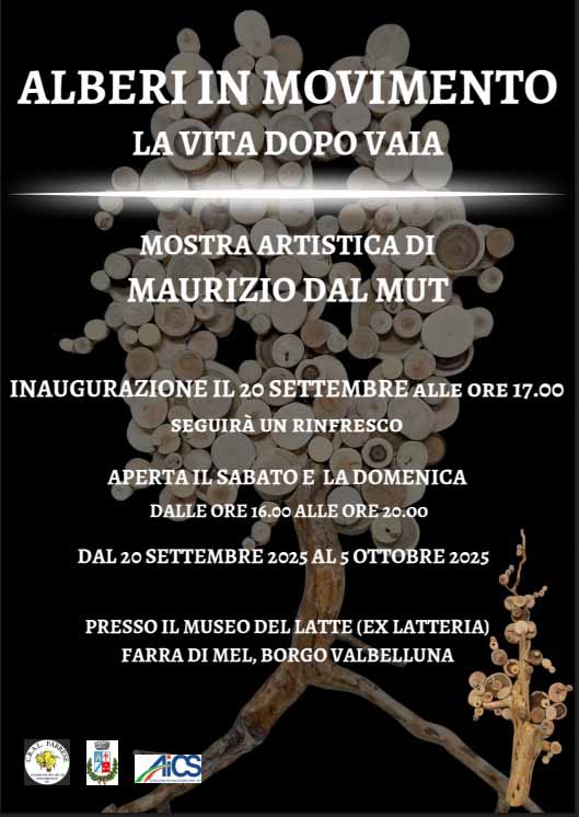Alberi in movimento, la vita dopo Vaja. Sabato a Mel la mostra di Maurizio Dalo Mut