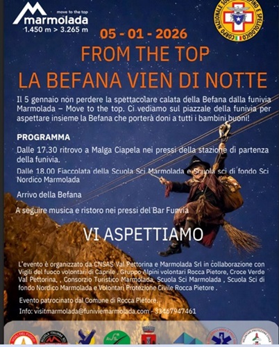 Torna la calata della Befana dalla Marmolada