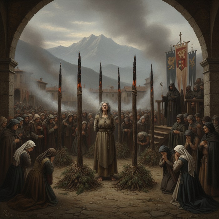 Il fuoco della vergogna: il grande rogo di streghe a Belluno nel 1486. L’intervista immaginaria a una vittima