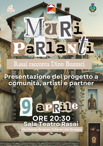 Sala Teatro Rasai presenta il progetto “Muri Parlanti”: arte urbana e comunità nel segno di Dino Buzzati